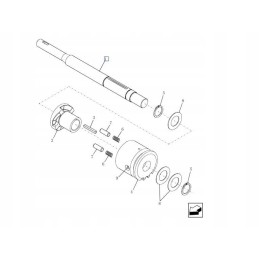 Preso volas new Holland br740 r7070 87654213 cn