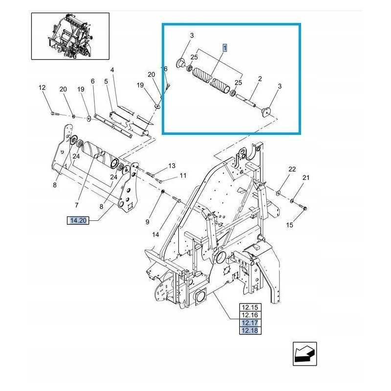 Presavimo volas new holland br 84600591 cnh