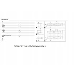 Sustiprinta ritininė grandinė asa80h 16a1h 1