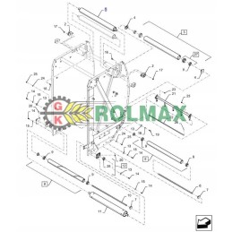 New Holland RB Roll Belt Presavimo volas 84560941