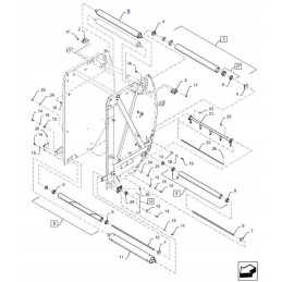 New Holland RB Roll Belt Presavimo volas 84560941 c