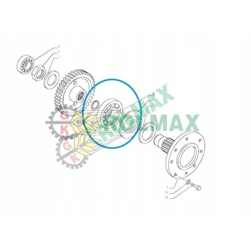 New Holland TD5 korpusas 84481249 guolis