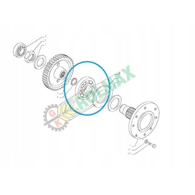 New Holland TD5 korpusas 84481249 guolis