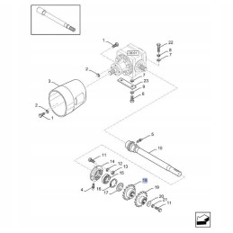 Grandininis ratas presui New Holland 84024252 cnh