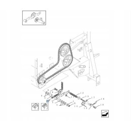 Pagrindinė pavaros grandinė 84429994 new Holland br cn