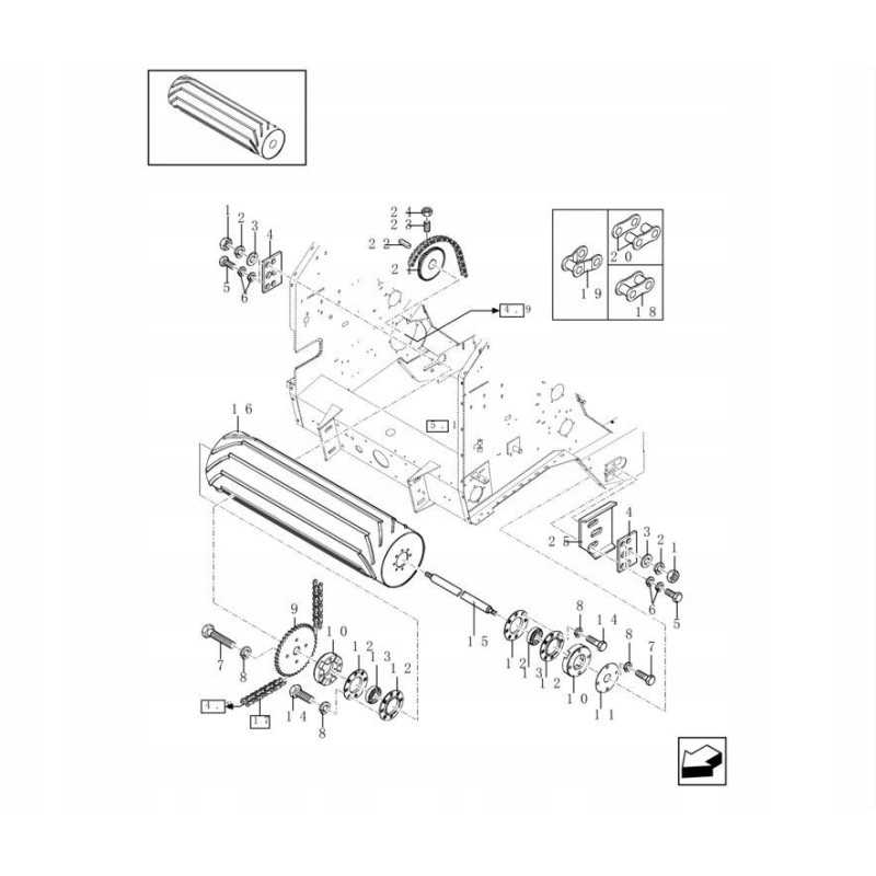 Spaudos grandinėlė new holland br korpusas rbx 84025767 cnh
