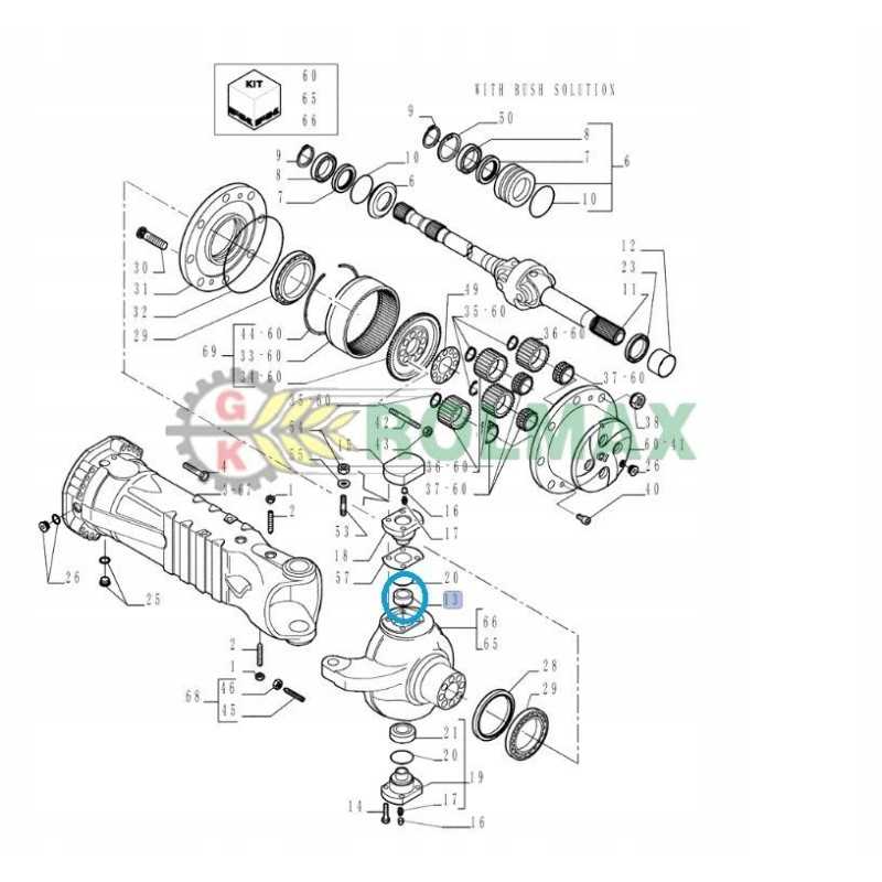 Viršutinis vairo guolio guolis New Holland LM 84525512
