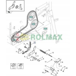 Pagrindinė pavaros grandinė 84429994 new Holland br