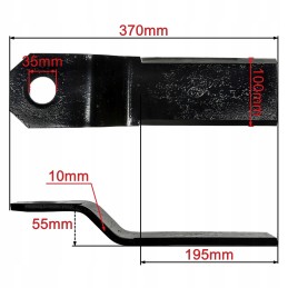 Didelis, patvarus peiliukas sodo vejapjovei