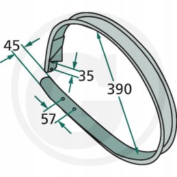 Rinktuvo dangtis Welger RP 200 rulonų presui