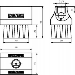 Tepimo šepetėlis 40x30mm