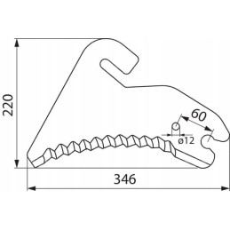 Welger SM82104 presavimo peilis
