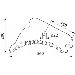 DF Vicon SM09393 presavimo peilis