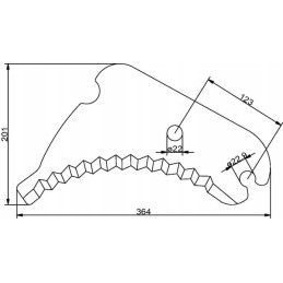 Welger SM82210 presavimo peilis