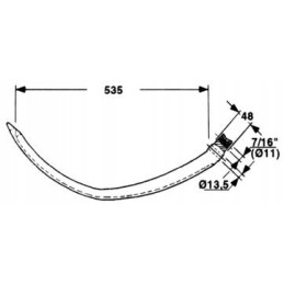 Iglica igla New Holland Hesston 295 65