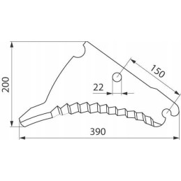 DF Vicon SM09168 presavimo peilis