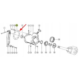 830623 1 kampinė pavarų poveržlė 1 x 280 x 28