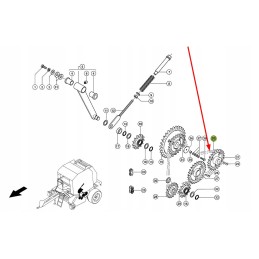 837389 1 ritininė grandinė 16b 1 x 100 ritinėlių