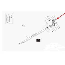 Kb0084014 fiksavimo veržlė m40 x 1 5