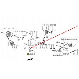 821804 1 rulonų skaitiklio laikiklis