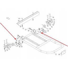 Cmh02363 rulonų atmetiklio plastikinė įvorė