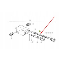824779 1 vožtuvo adatinis spaustukas