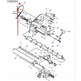 61895 pleištas su nosimi 5 16 x 2 1 4