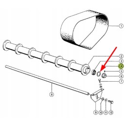 820188 0 diržo ritinėlio slydimo žiedas