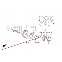 853012 0 sankabos įvorė, mazgų volelis