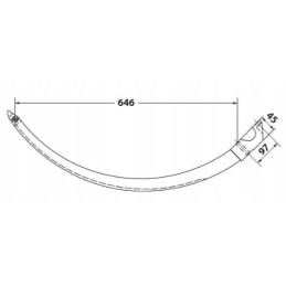 Metalinė adata Deutz Fahr Kola type 30 HD30