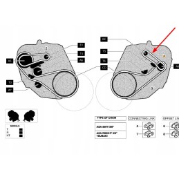 Kb8862768 ritininė grandinė 10ah 1 x 46 ritinėliai