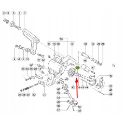 847544 0 kvadratinės poveržlės mazgo velenas