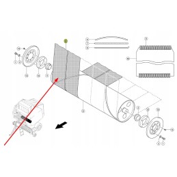 Pep 215mm 01 presavimo juosta, plotis 215mm, storis 6mm