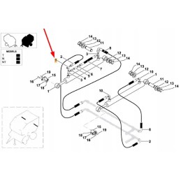 Kb8874900 trišakio jungtis hidraulinėms linijoms