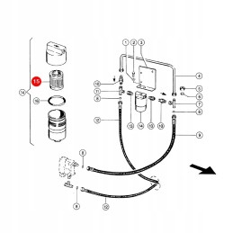 Claas hidraulinės alyvos filtras 823222 0 originalus
