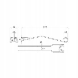 Deutz Fahr Vicon Kverneland VF166 grėblio noragai