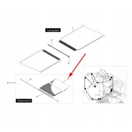 Kb3908b17 remonto dirželis 500 x 220 x 7 mm