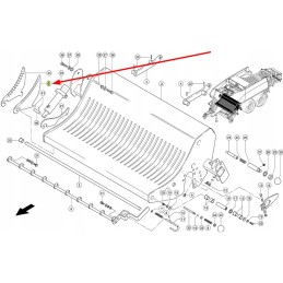 823422 01 rotoriaus priešpjovimo peilis