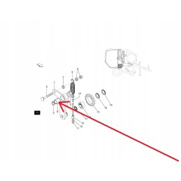 Kb8880534 grandinės įtempiklio įvorė