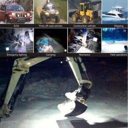 LED halogeninės lempos 144w hitachi ekskavatoriaus krautuvas