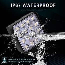 LED darbo lempa, halogeninis prožektorius, 16 LED