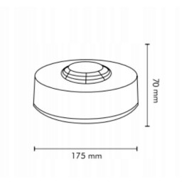 Blykstės lempos gaidys 48led ufo ii r65 r10 magnetas