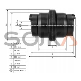 Varomasis volas komatsu pc07 pc05 20m 30 71301