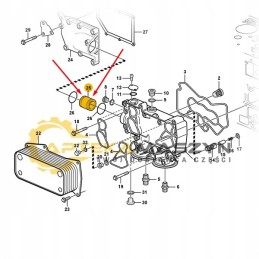 Radiatoriaus jungtis volvo l60e l60f l60g l70e l70f