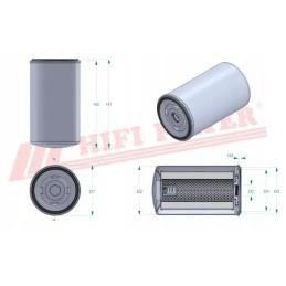 Hidraulinės alyvos filtras hifi filtras sh 62192