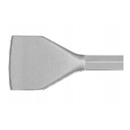 Šakė, platus kalto antgalis, skersmuo 25 x 75 mm, l 380 mm