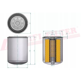 Hifi filtras tai 6173 variklio alyvos filtras