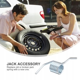 3 dalys metalinių kėliklio spyruoklių garažo sukimo spyruoklės