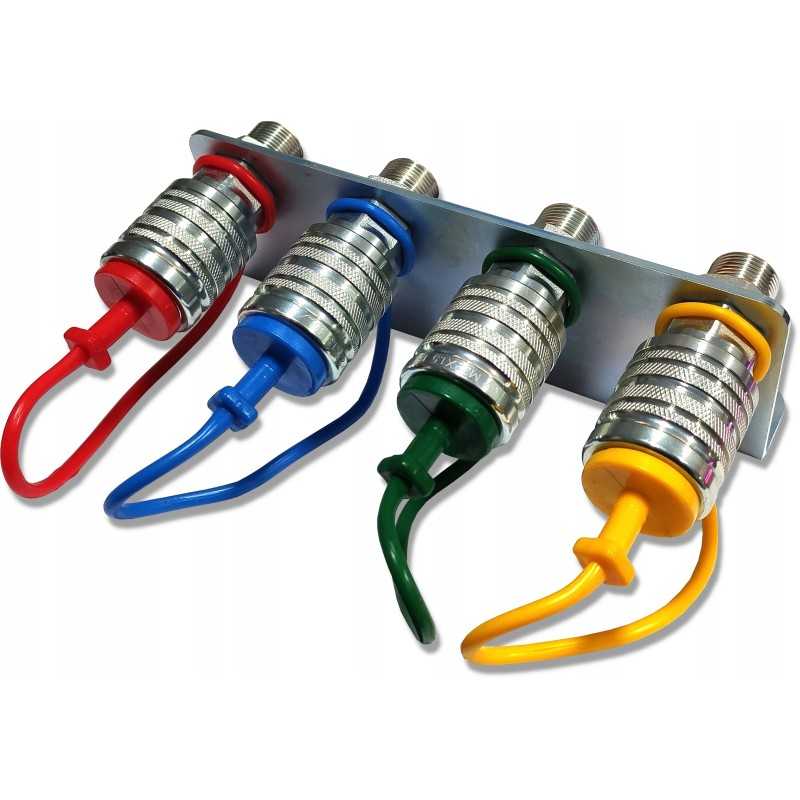 Plokštės komplektas su 4x M18 euro lizdo greitosiomis jungtimis