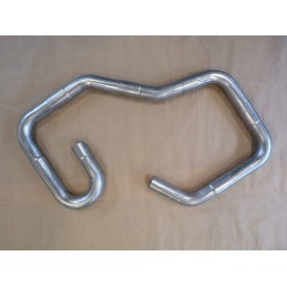 Nerūdijančio plieno išmetimo alkūnė, fi76, 1 mm, su 30 mm lizdu